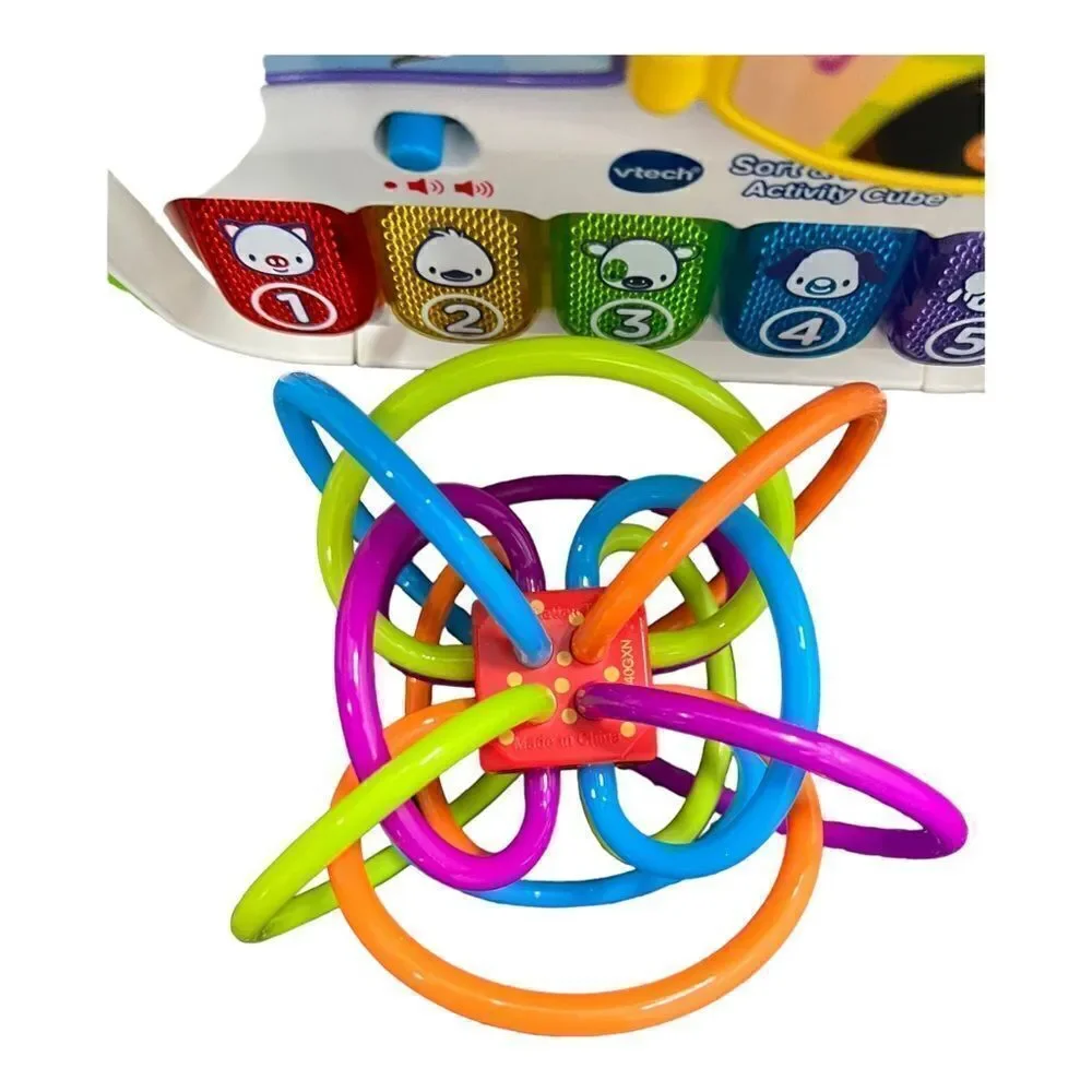 VTech Sort and Discover Activity Cube + Manhattan Toy Bundle